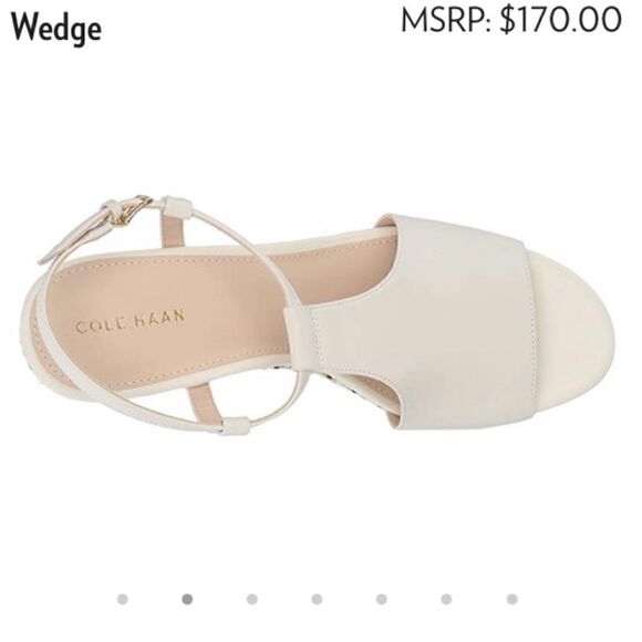 NIB MSRP $170 Cole Haan Maddie Open Toe Wedge Women's Size 10 - Picture 9 of 13